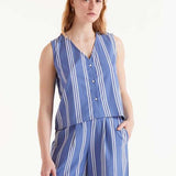 Vest - Blue Stripes