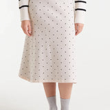 Mini Dots Skirt - White