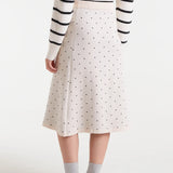 Mini Dots Skirt - White
