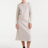 Mini Dots Cardigan - White