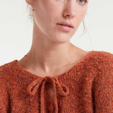 Front Tie Jumper - Orange