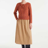 Front Tie Jumper - Orange