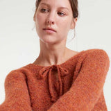 Front Tie Jumper - Orange