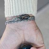 Tactical Cord Bracelet - White / Orange