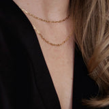 Mini Paperclip Chain - Gold