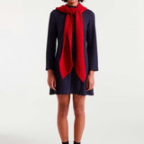 Polkadot Dress - Navy