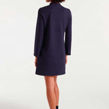 Polkadot Dress - Navy