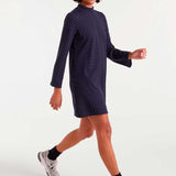 Polkadot Dress - Navy