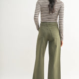 HR Cargo Pocket Wide Leg - Dusty Olive