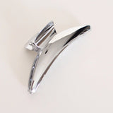 Luna Arc Metal Hair Claw - Silver