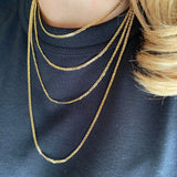 Flat Mariner Chain - Gold