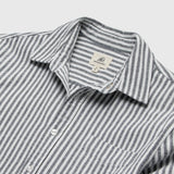 Brian Brushed Twill Shirt - White / Navy