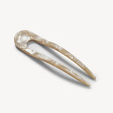 French Hair Pin - Sand Shell
