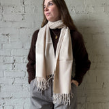 Woven Scarf - Almond