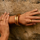Santorini Cuff Bracelet - Gold
