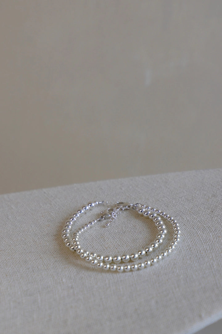 Beaded Bracelet - Silver