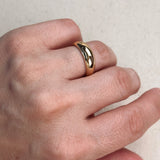 Mini Polished Dome Ring - Gold