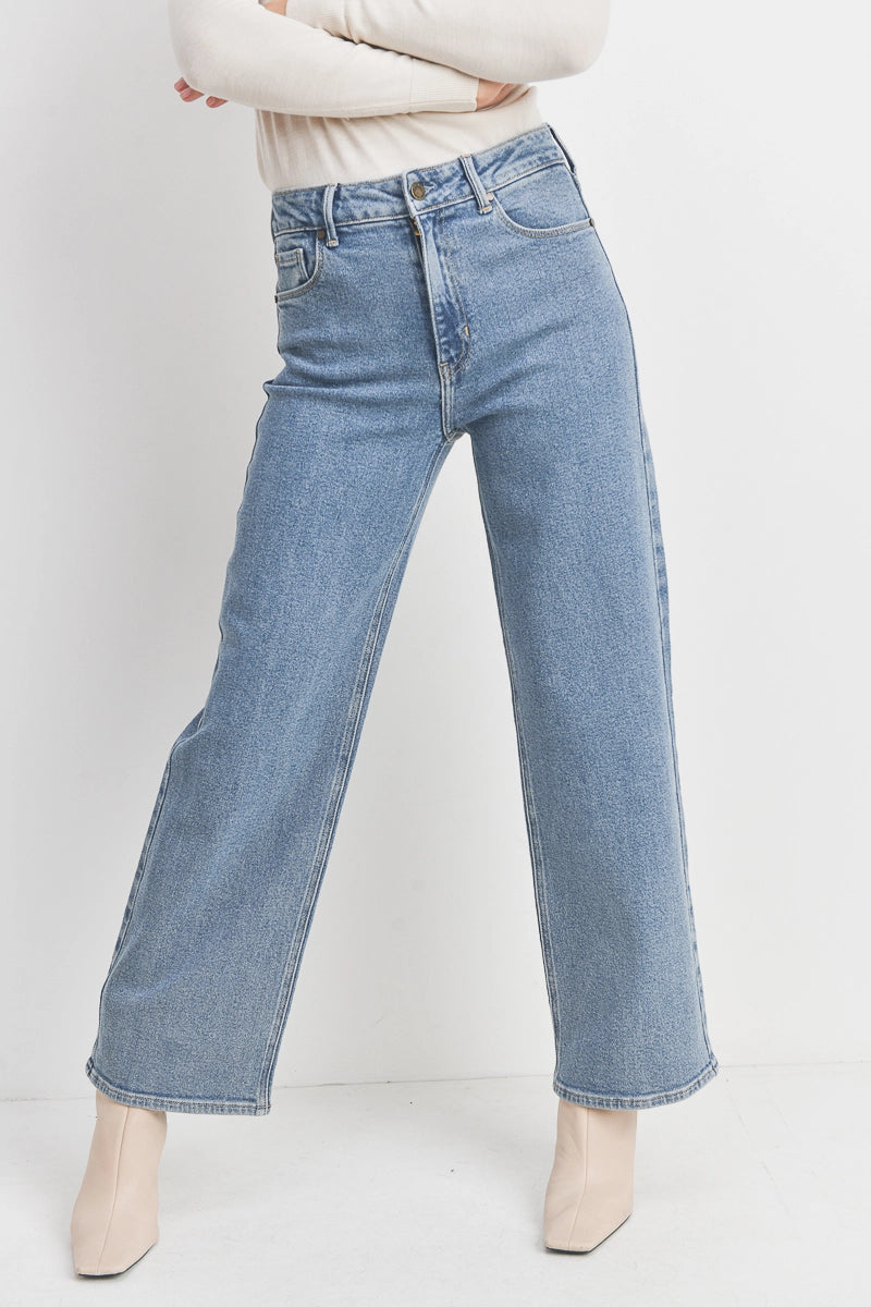 HR Full Length Straight - Light Denim