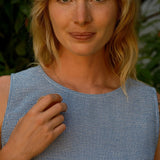 Polly Top - Blue Gingham
