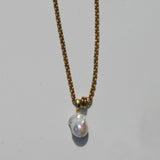 Rae Necklace - Gold / White