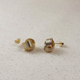 Wire Knot Studs - Gold