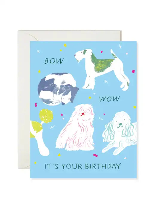 Bow Wow Birthday Card