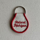 Embroidered Patch Keychain - Big Red