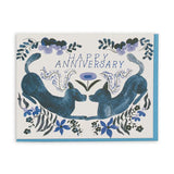 Happy Anniversary Folk Dog Card