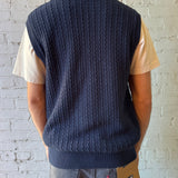 Knit Vest - Navy