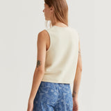 Button Up Vest - Beige
