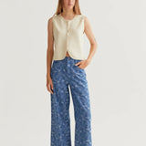 Button Up Vest - Beige