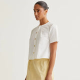 Button Up Blouse - White