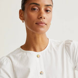 Button Up Blouse - White