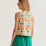 Sleeveless Tank - Tulip