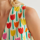Sleeveless Tank - Tulip