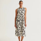 Sleeveless Dress - Animal Print