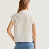 Embroidered Tank - White