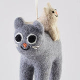 Felt Ornament - Kitten Duo