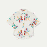 Floral Button Up - Creme