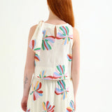 Floral Tank - Creme