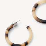 Mini Hoops - Blonde Tortoise