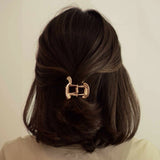 Metal Hair Claw Clip - Gold