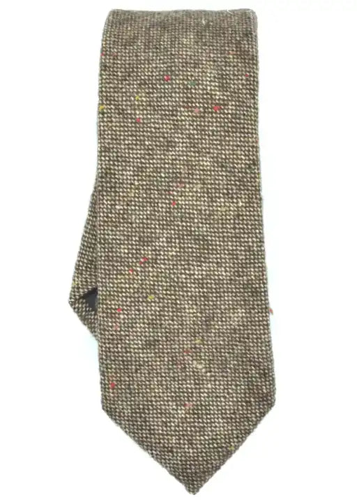 Necktie - Speckled Brown Wool