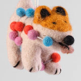 Felt Ornament - Christmas Lights Dog