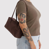 Nylon Bowler Bag - Coffee