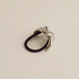 Eternal Loop Ponytail Hair Tie - Silver