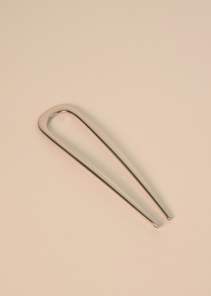 Minimalist Hair Pin - Silver