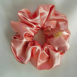 Midi Satin Scrunchie - Peach