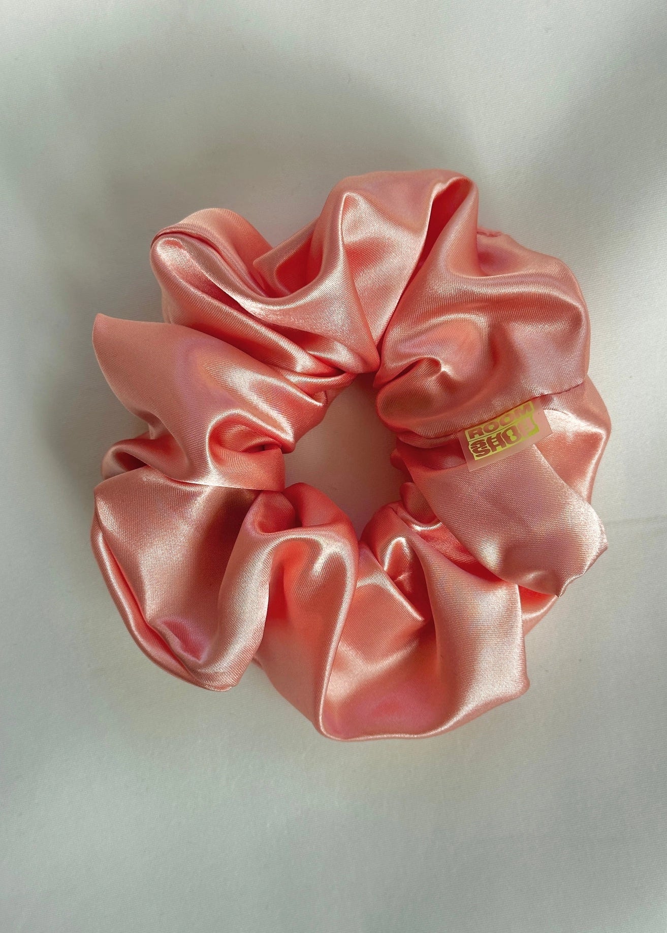 Midi Satin Scrunchie - Peach