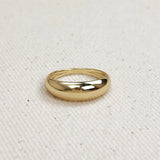 Mini Polished Dome Ring - Gold